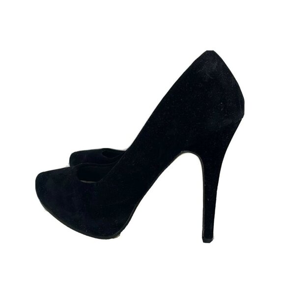 Michael Antonio 7 Loveme Velvet Platform Pumps - Picture 2 of 8